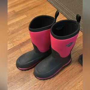 Kids Pink and Black Boots